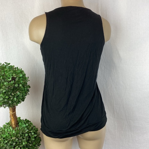 Mossimo Dutti Black Embellished Sleeveless Tank Top M - Picture 3 of 6